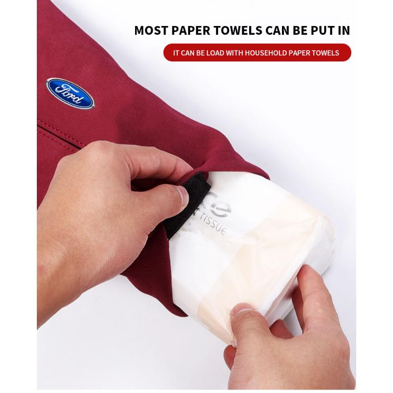 Автомобильный тканевый мешок-коробка Автомобильный подвесной органайзер для козырька Аксессуары для хранения Для Ford Fiesta MK7 Mondeo MK4 ST Focus MK1 MK2 MK3 Focus 2 3 4