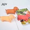 Dachshund Squeeze Toy Mini Stress Relief Simulated Dog Fidget Sensory Gadget Soft Stretchy Animal Shape Home Office Desk
