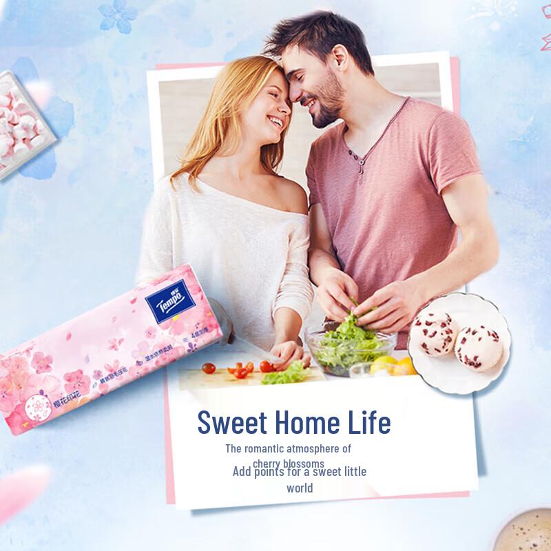 Tempo Cherry Blossom 4-Ply Facial Tissues