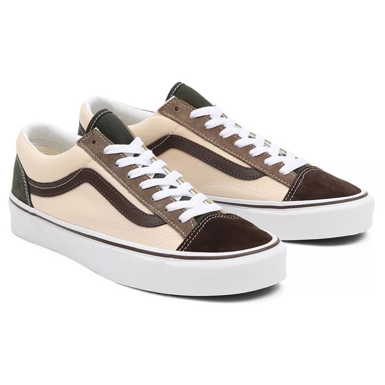 Vans Кеды унисекс Style 36 Color Block Низкие Хаки Коричневый VN0A54F6B91