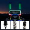 30cm/1Ft Led Flagpole Light Remote Control Colorful Flagpole Spiral Antenna Whips Lights for Utv, Atv, Off Road, Truck, Boat