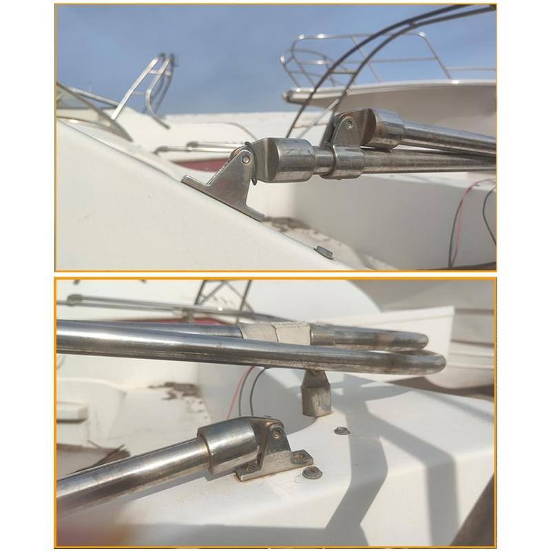 Прямое крепление на палубе из нержавеющей стали с быстросъемным штифтом. Простая установка. Подходит для навеса или навеса.