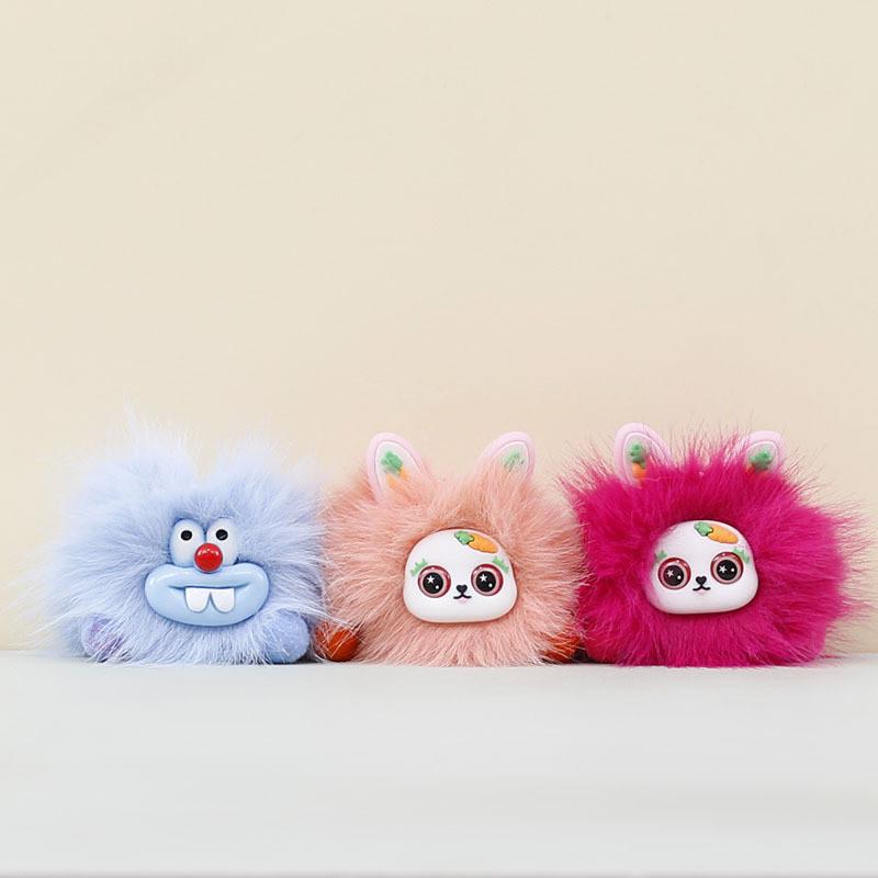 Плюшевый брелок-кролик из коротковорсовой ткани для украшения сумки и подарка для коллекционеров