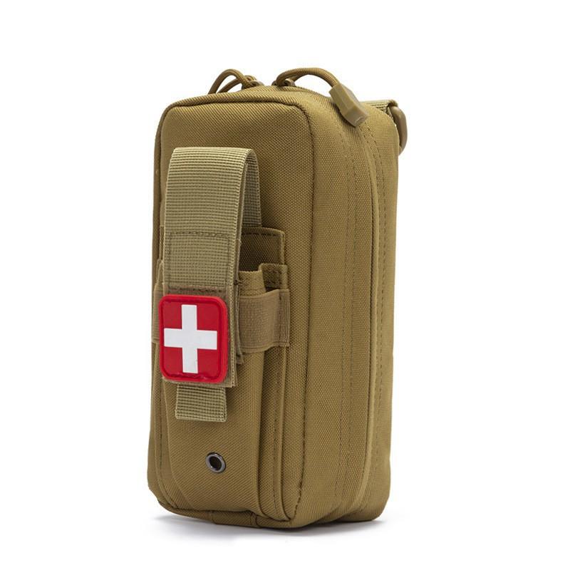 Портативная сумка для первой помощи Нейлон MOLLE Наружные медицинские аксессуары для хранения Пояс Военный вентилятор Подвесной