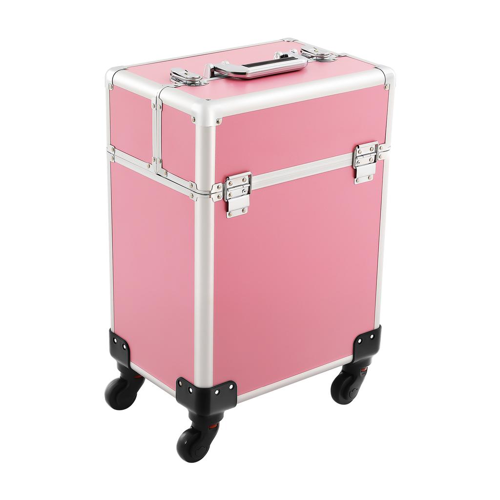 Профессиональный кейс-тележка для макияжа большой вместимости со съемными колесами для визажистов, мастеров маникюра, для путешествий