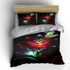 Glowing multicolored floral design. Bedding sets Duvet cover sets Duvet covers Pillowcases(1*Duvet Cover 2*Pillowcases without duvet insert)