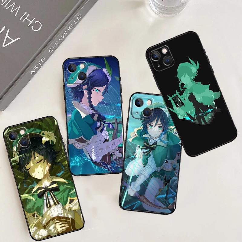 Чехол Genshin Impact Venti для Xiaomi 14 15 Ultra 13T 14T 15T 17 Pro Max POCO F5 F6 F7 X5 X6 X7 Pro F8 Ultra