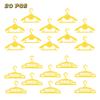 20 Pcs Doll Hangers Plastic Clothes Holder for Barbie Doll Accessories Kid Toy