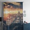 Vintage View Saint Peter At Dusk Sheer Curtains for Living Room Transparent Tulle Window Curtain Bedroom Kitchen Veil Drapes