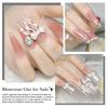 Reinforced Nail Polish Adhesive for Press-On Nails, Gel Glue for Fake Nails, Long-Lasting Waterproof Fast-Drying, 5pcs