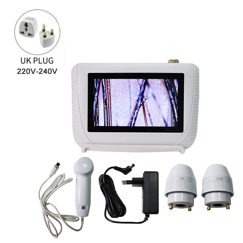 Анализатор обнаружения волосяных фолликулов на коже головы, универсальный анализатор кожи для диагностики волос, ЖК-экран высокой четкости, цифровой дом