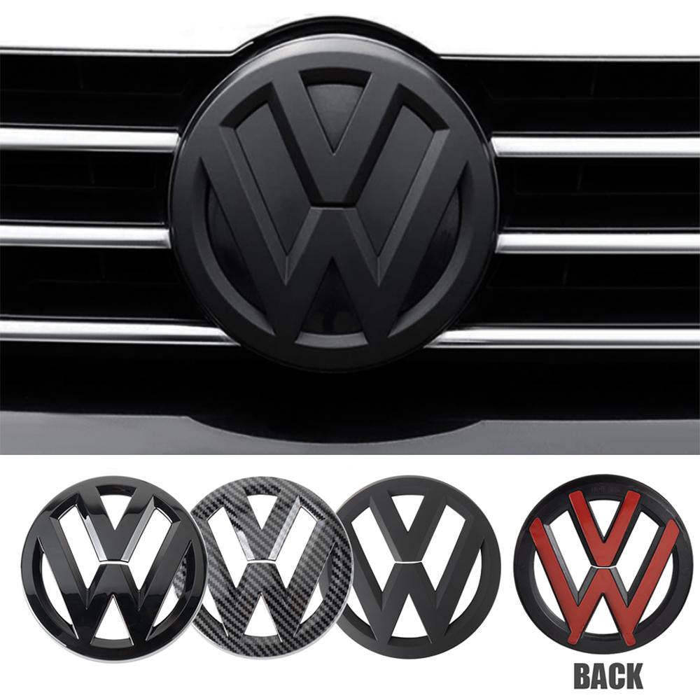 hijk1 1/2PCS Car Original Front Grille Badge Cover Trunk Lid Sticker for Volkswagen Golf 4 5 6 7 8 MK6 7 MK7 Sportvan 8 MK8 VW Polo