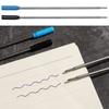 5 pcs/lot School Signature Writing Tool Ballpoint Pen Refills Metal Blue/Black Ink Medium Nib Core