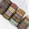 1 Meters Sewing Fabric Woven Lace Trim Jacquard Ribbons Floral Embroidered Straps Stylish