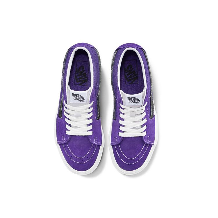 Vans Sk8 Wraparound Non-Slip Mid-Top Skate Shoes Unisex Skate Shoes Purple VN0A3WM3WZ8