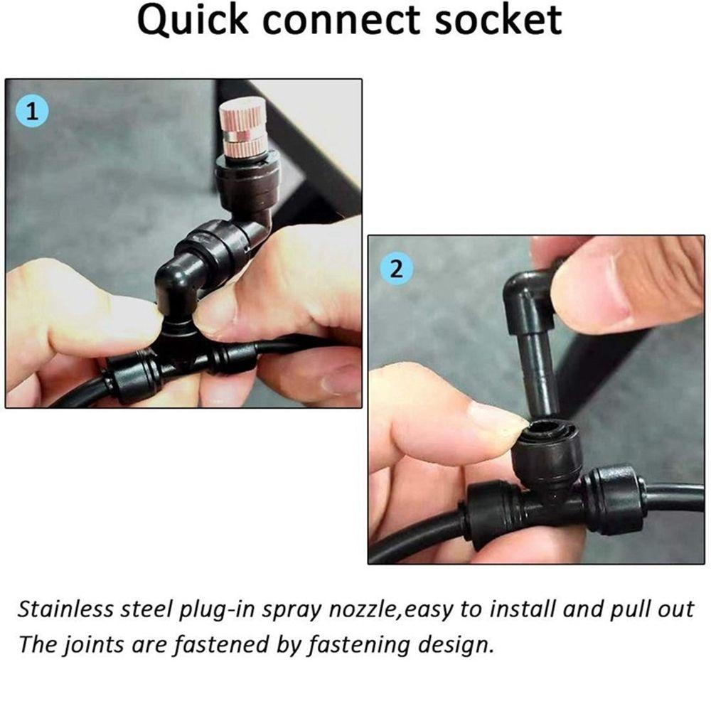 Aquarium For Reptiles Greenhouse Quick Connectors Fogger Sprinkler Misting Nozzles Sprinklers