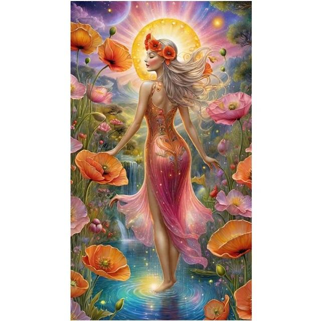 Большой размер мозаика красивая женщина новинка 2024 DIY полный набор алмазов для рисования портрет искусство вышивка крестиком стразы