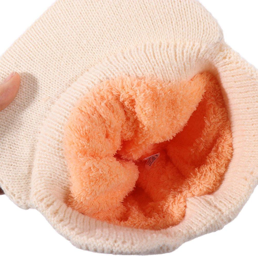Thickened Baseball Knitted Cap Windproof Knitted Peaked Hat Cover Head Ear Protector Cap Cycling