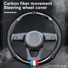 Car Leathe Carbon fiber Anti-slip Steering Wheel Cover For BMW M E46 E39 E60 E90 E91 E36 E87 F10 F20 F30 X1 X3 X4 X5 X7 M3 M4 M5