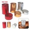 Circular Shape Tea Jar Mini Size Metal Box Organizer Tea Tin  Tea Storage