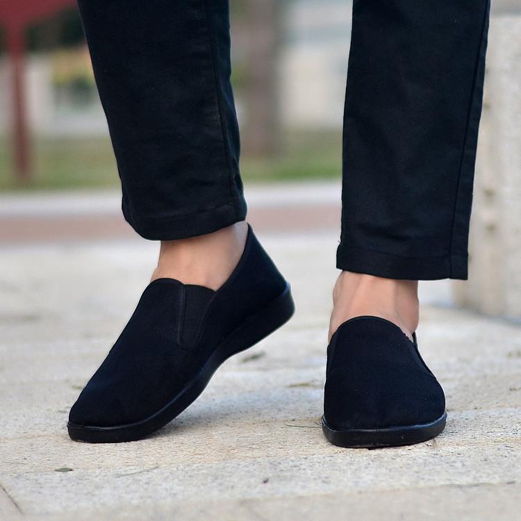 Обувь мужская повседневная кроссовки для мальчиков дышащая однотонная парусиновая обувь без застежек высокое качество однотонная обувь 2024 новинка wrt5