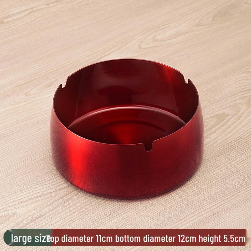 Stainless Steel Windproof Ashtray - Durable, Stylish, and Large for Bars, Cafes, and Hotels