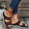 Women Sandals Breathable Mesh Summer Shoes For Women Low Heels Sandalias  Beach Slippers Sandals
