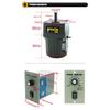 40W Micro AC Motor 110v 220v Single Phase Asynchronous Motor Gear Motor 12mm Motor Shaft+ Speed Controller 5RPM-1350RPM 50/60hz