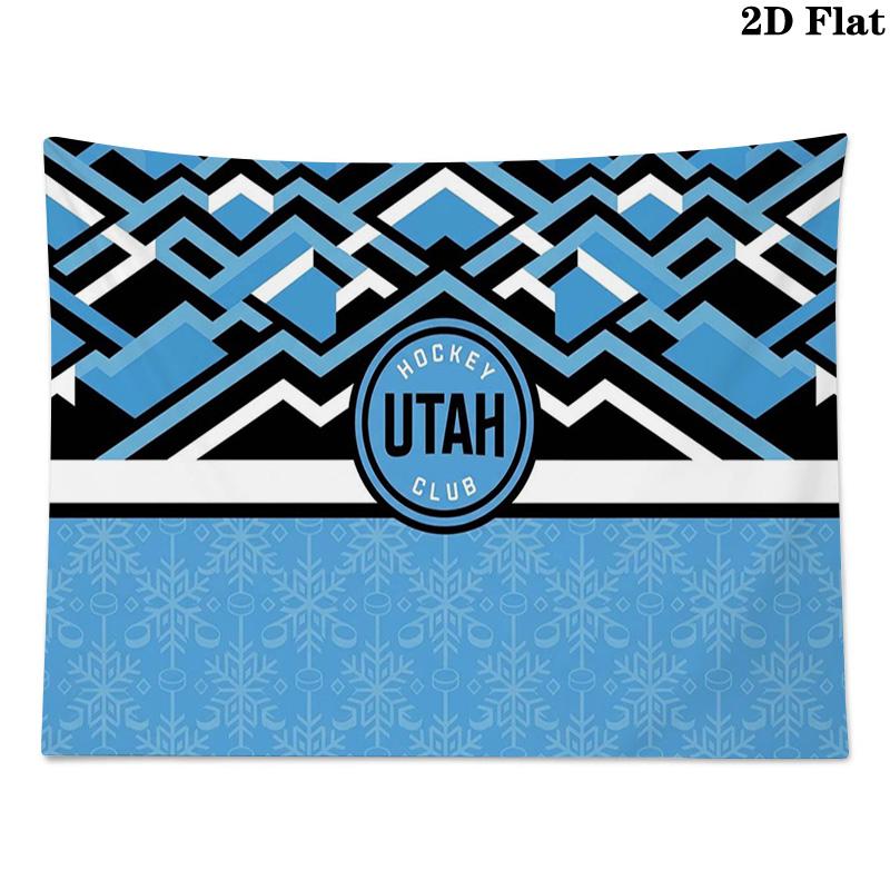 Utah HC Wall Tapestry Aesthetic Wall Hanging Printed Fabric Blanket Decorative Tapestries for Bedroom Living Room Home Decor