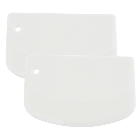 2 шт., набор нарезок для теста, инструменты для выпечки хлеба, скребок для теста полукруглой формы с эргономичным дизайном, легко чистящиеся скребки для чаши для кухонной пекарни