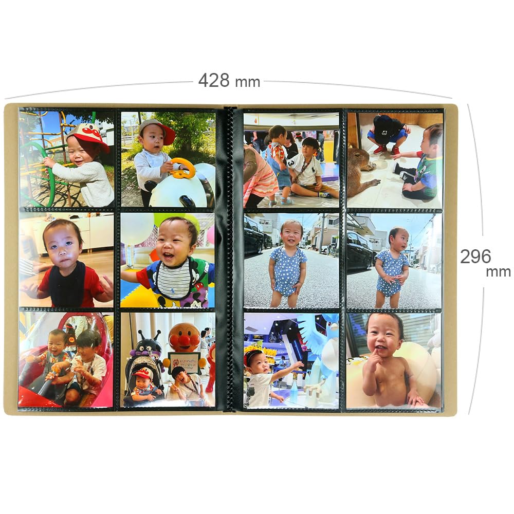 Large Black Mount for Craft Pocket Holds 168 12 Pockets Per Spread Capacity Photos, Album, Photos,