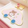 Cute Kitchen Table Drain Mat Table Mat Heat Resistant Non-slip Absorbent Quick Dry Household Sink Dialgae Mud