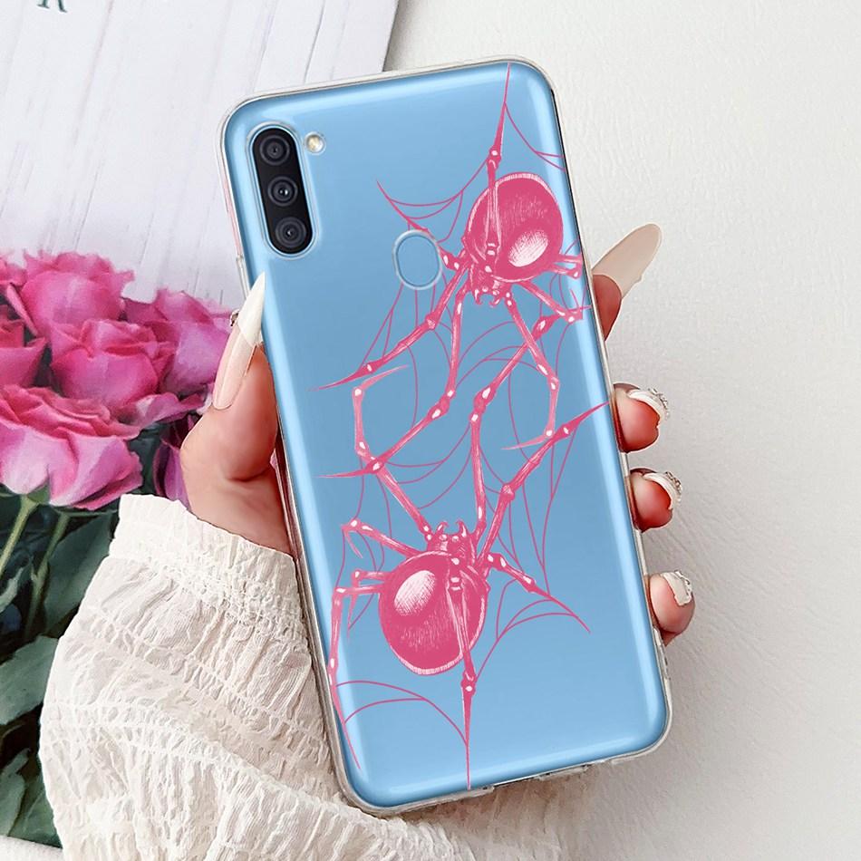 Чехол для телефона Samsung Galaxy A11 M11 Samsung A11 M11 A115F M115F Элегантный Цветочный Кот Раскрашенный Мягкий Силикон Прозрачный ТПУ Чехлы