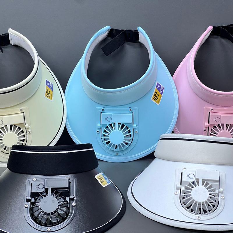 Дышащая охлаждающая шляпа с вентилятором Солнцезащитный козырек с вентилятором Кепка для рыбалки Охлаждающая шапка