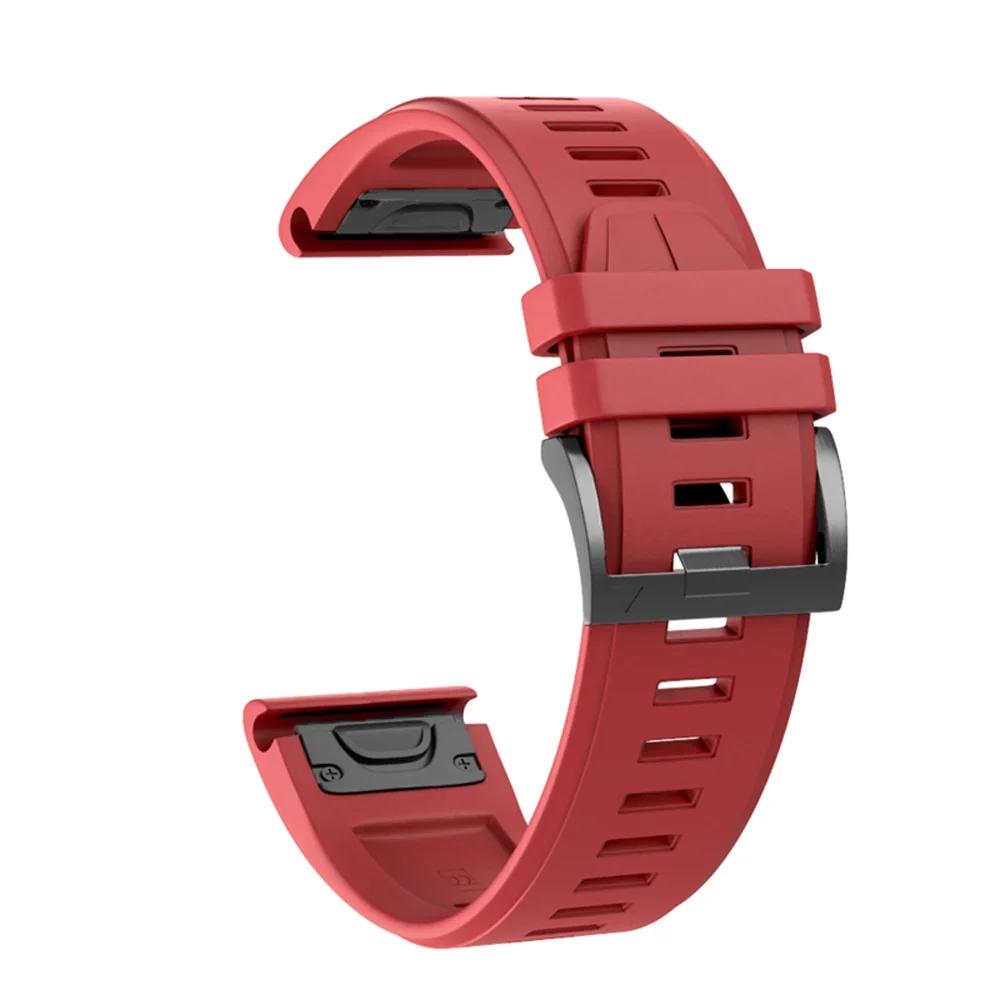 Спортивный силиконовый ремешок для Garmin Fenix E 8 47 мм 51 мм 7 7X браслет для Garmin Enduro 3/Epix Gen Pro QuickFit 22 мм 26 мм ремешок для часов
