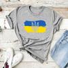 Футболки Украина Футболка с украинским флагом Женские футболки Футболка с украинским трезубцем Женская одежда Уличная одежда с коротким рукавом Топы Футболка