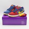 DJ0606-400 SB Dunk Low Барселона Красное Вино Темно-Синий Желтый Бордовый (Мужской)