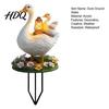 Cute Goose Family Figure Decorative Acrylic Duck Ground Stake for Outdoor Garden Decor Weather Resistant