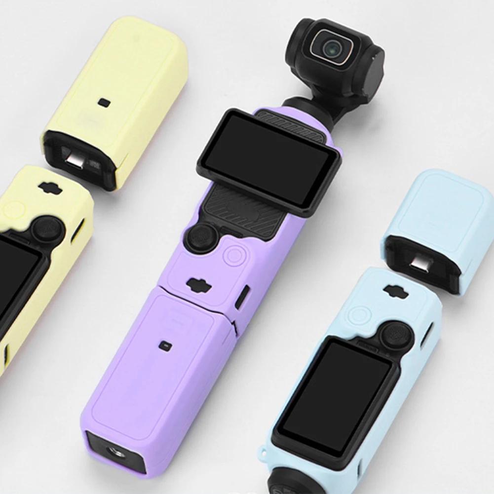 Силиконовый Чехол для DJI OSMO Pocket 3 Защитный Чехол Аксессуары Всесторонняя Защита Однотонный Корпус Камеры Аксессуары