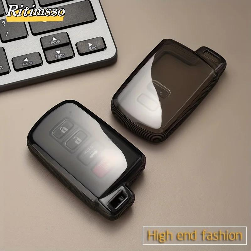 Новый чехол для дистанционного ключа автомобиля из ТПУ для Toyota Corolla Camry RAV4 Highlander Auris CHR Avalon Land Cruiser Protected Fob Bag