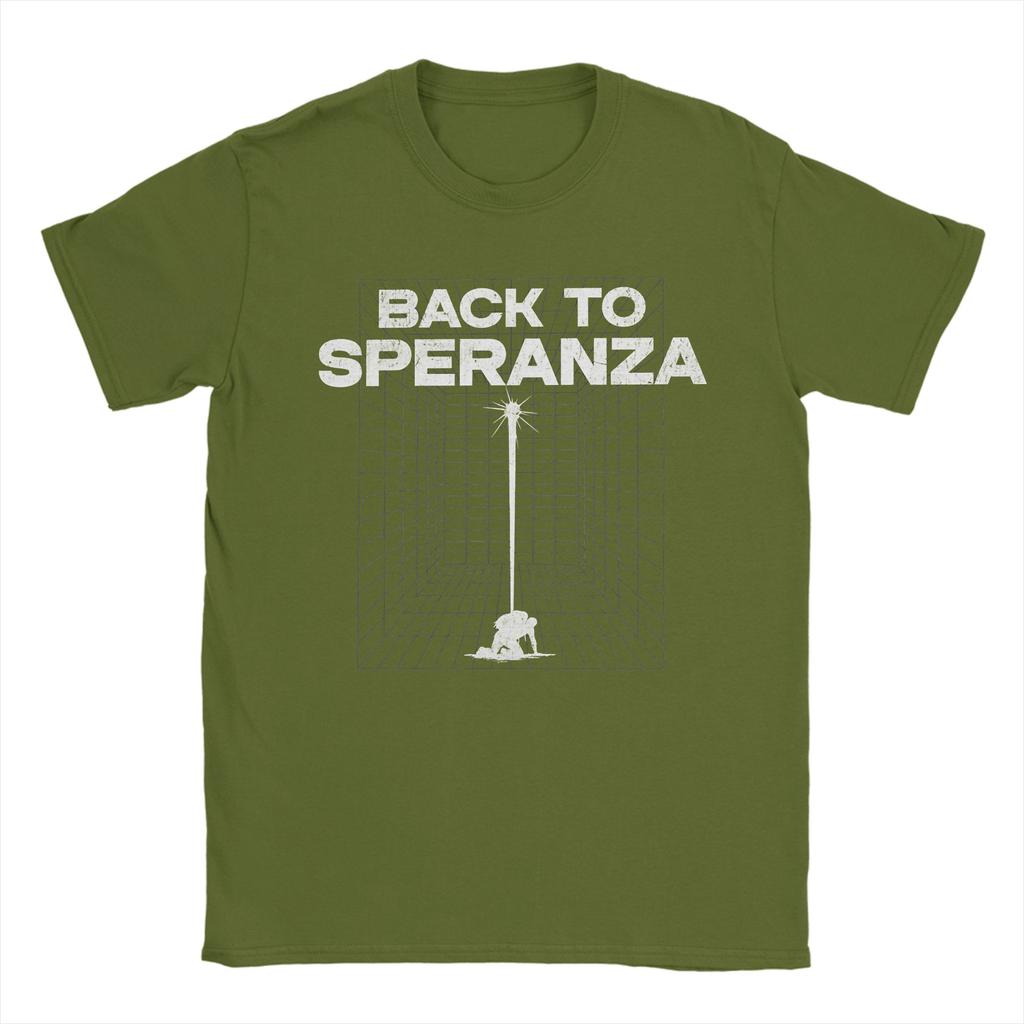 Men's T-Shirts Back To Speranza Flare Vintage 100% Cotton Tee Shirt Short Sleeve T Shirt O Neck Clothing Plus Size