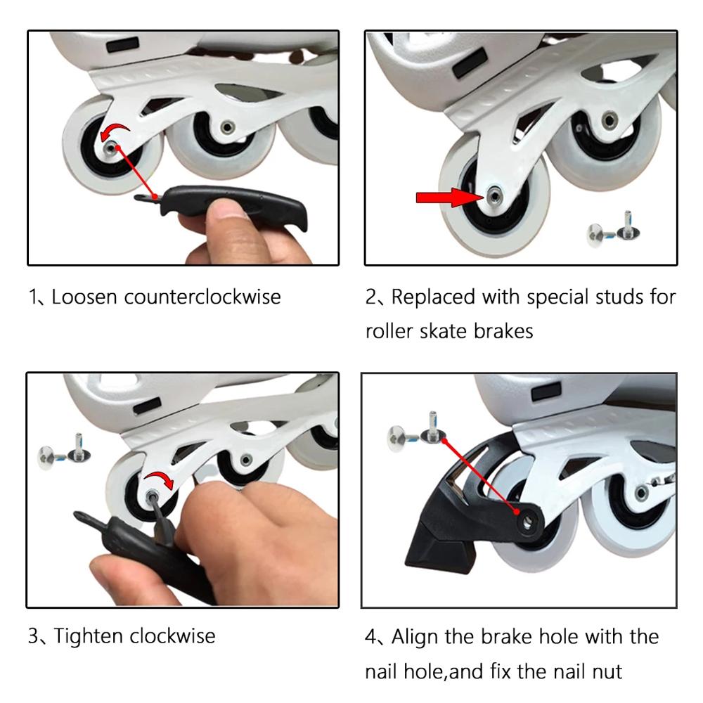 Rubber Safety Brake Pad Skate Brakes Roller Skates Brakes Pads Inline Roller Skate Brakes Block