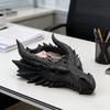 Подставка-лоток "Голова Дракона" 3D-печать Готический Органайзер для стола Держатель для ключей, украшений на стол для прихожей, домашнего офиса, спальни, туалетного столика, прикроватной тумбочки