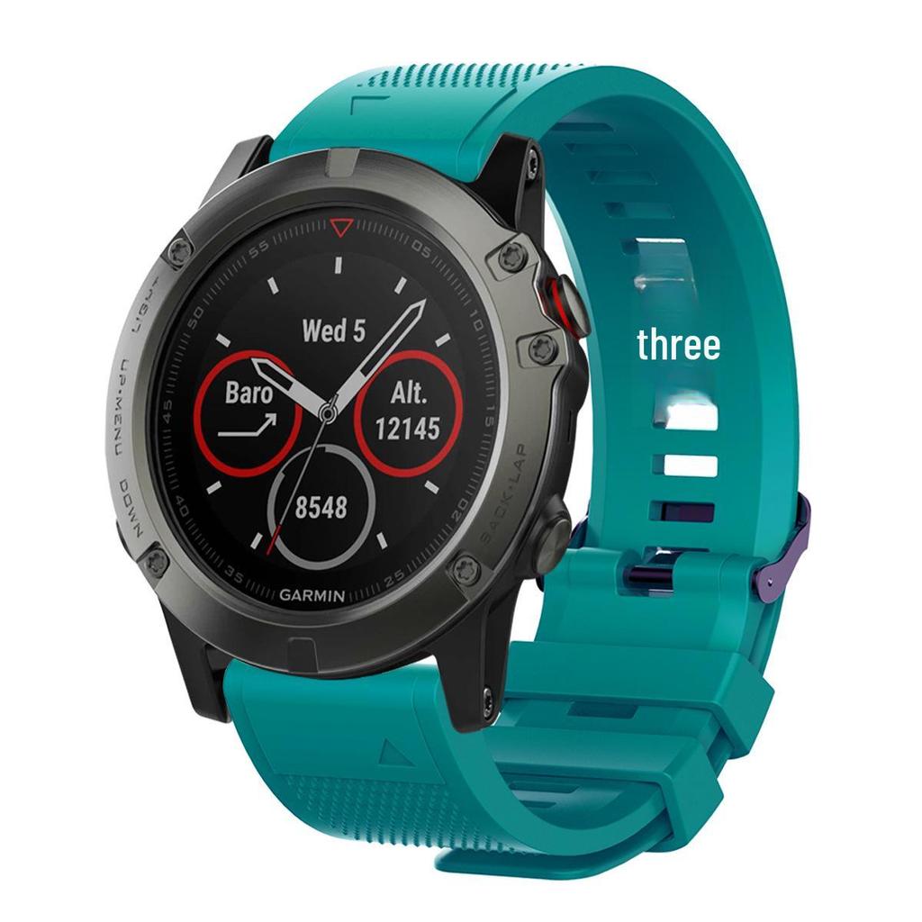 Силиконовый ремешок для часов Garmin Fenix 7X/5S/6 со быстросъемным креплением