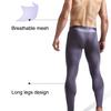 Mens Underpants Comfortable Breathable Mesh Thin Long Johns Fashion Mid Waist Underwear For Man