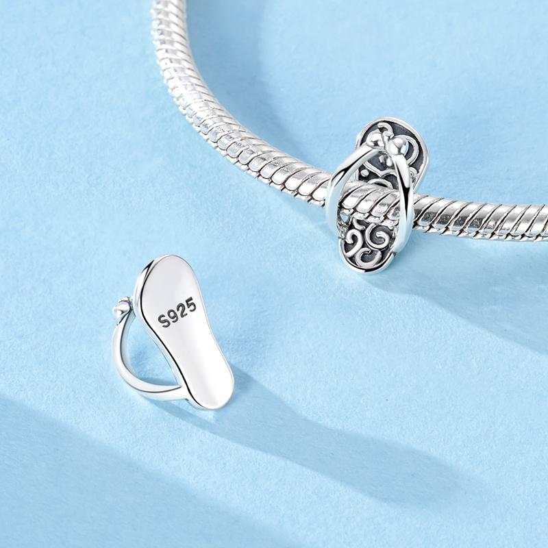 Copper Luminous Rose Charms Beads Sparking Star Moon Heart Dangle Fit Original Bracelet Diy Jewelry Gifts