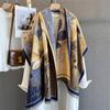 New Winter Shawl Scarves Wrap  Design Cashmere Scarf Women Warm Fashion Pashmina Femal Poncho Neckerchief Echarpe Bandana