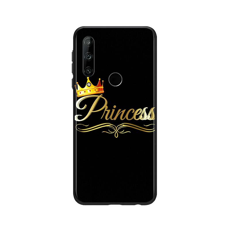 King Queen Couples для Huawei Honor 30 20 10 9S 9A 9C 9X 8X MAX 10 9 Lite 8A 7C 7A Pro силиконовый мягкий черный чехол для телефона