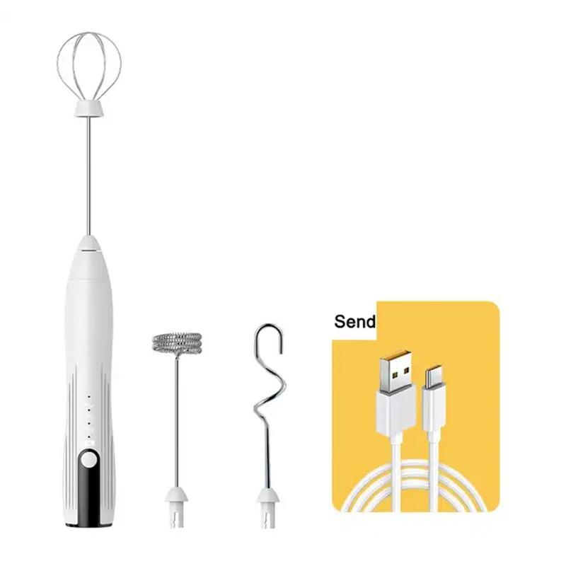 Электрический венчик 3-в-1, 3 регулируемых скорости, электрический бытовой венчик для яиц, ручной мини-пенопласт, миксер
