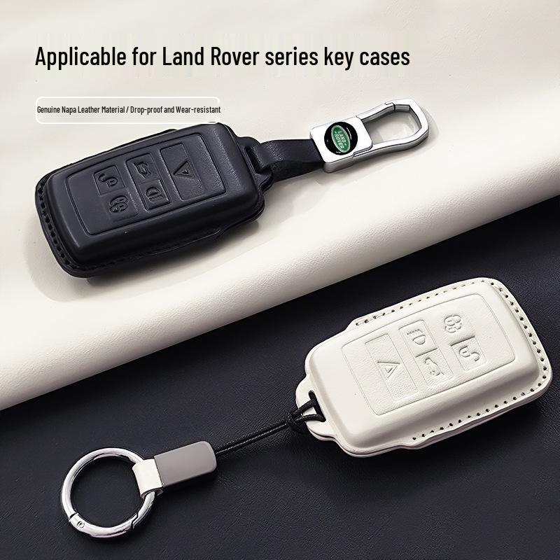Чехол для ключей Land Rover Range Rover, Velar, Evoque, Discovery 4 и 5, Discovery Sport, Jaguar - Премиальный корпус из коровьей кожи